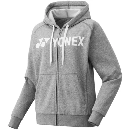 Yonex Full Zip Club Team Hoodie YM0018EX Grey