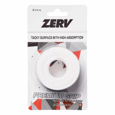 ZERV Premium Grip White 3-pack