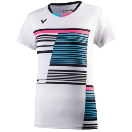 Victor-Dame-T-Shirt-T-16000A-Hvid-Badminton-Traening-p