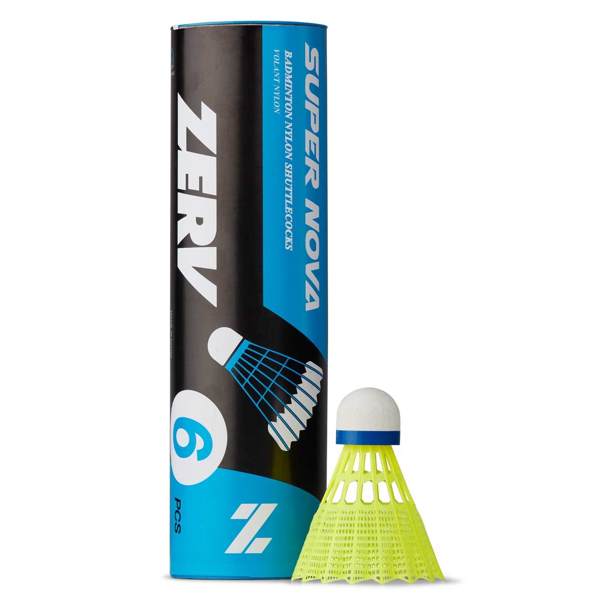 ZERV Super Nova Yellow Badminton shuttles in plastic » Buy