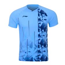Li-Ning AAYS239-4 T-shirt Flakes Light Blue