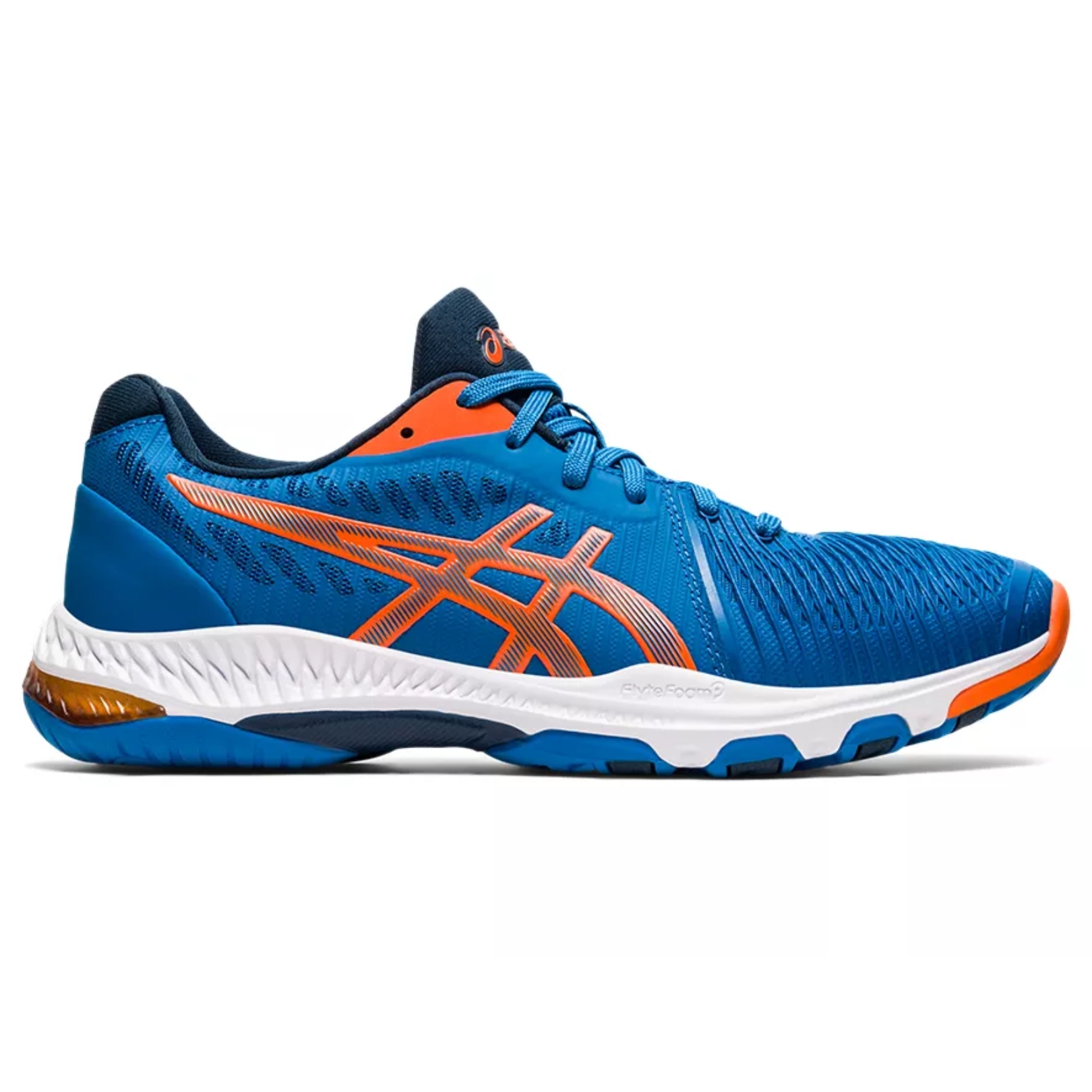 Asics Netburner Ballistic FF 2 Reborn Blue/Marigold Orange - Badmintonshop