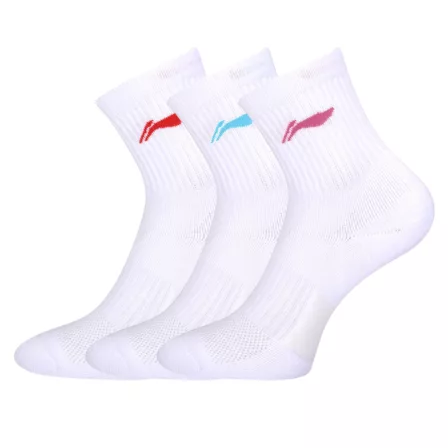 Li-Ning AWTS005-2 Short Socks 3-Pack White