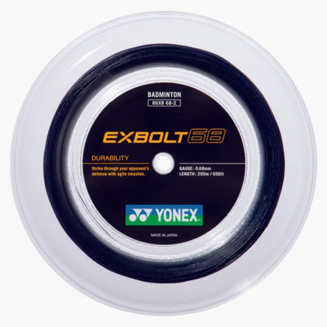 Yonex Exbolt 68 Black 200m | Badminton string